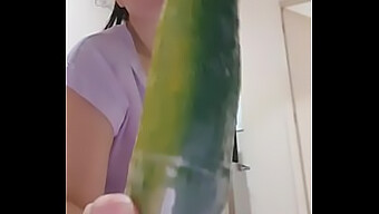 Anal Play With A Cucumber