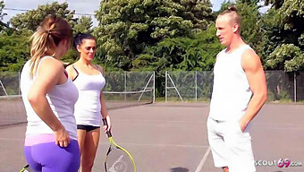 Seorang Milf Jerman Mendapatkan Vaginanya Dientot Oleh Sahabatnya Setelah Pertandingan Tenis.