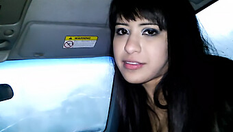 Homemade Latina Sex In The Car During A Rainstorm