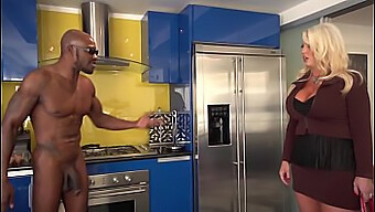 Interracial Gangster And Busty Girl - Big Tits Blowjob And Gangbang