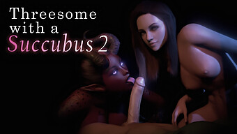 Swallowing And Deep Throat: Succubus In A Threesome