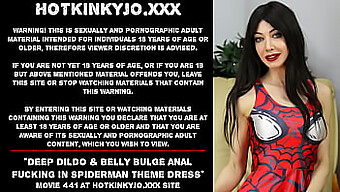 Bear Anal With A Big Toy And Big Bulge In Spiderman Dress