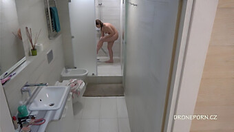 Voyeuristic Shower Sex With A Young European