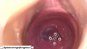 Masturbation With Camera In Vagina