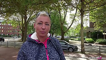 German Milf Mandy Takes A Big Cock In Her Ass At Street Casting