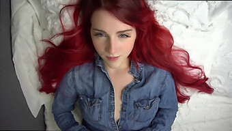 Beautiful Redhead Masturbates To Orgasm