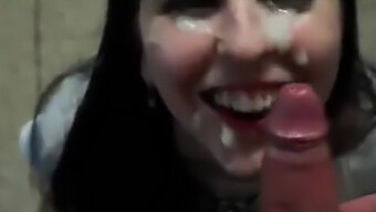 Amateur Slut Takes A Big Load In Her Mouth