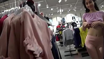 Public Sex With A Crossdresser And A Sissy At The Mall