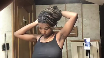 Hairy Pussy And Brown Skin In A Homemade Bathroom Video