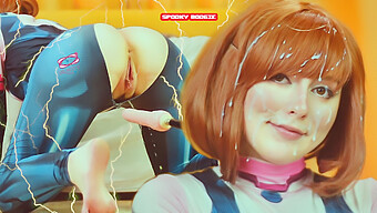 El Atuendo De Cosplay De Uravity Ocupa Un Lugar Central En Este Video De Masturbación En Solitario