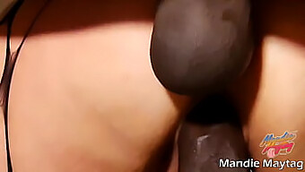 Watch Mandie Maytag Take On Two Big Black Cocks In This Intense Facial Cumshot Video