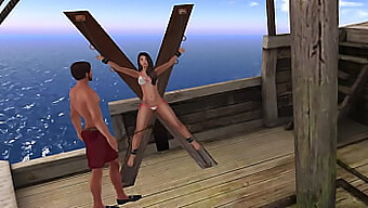 جيس يستسلم في Surrender Cove: مغامرة Bdsm للرسوم المتحركة